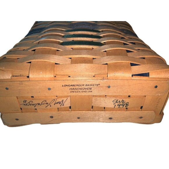 Longaberger Collectors Club Membership Basket 1998 Signed Gary Longaberger - Picture 5 of 8